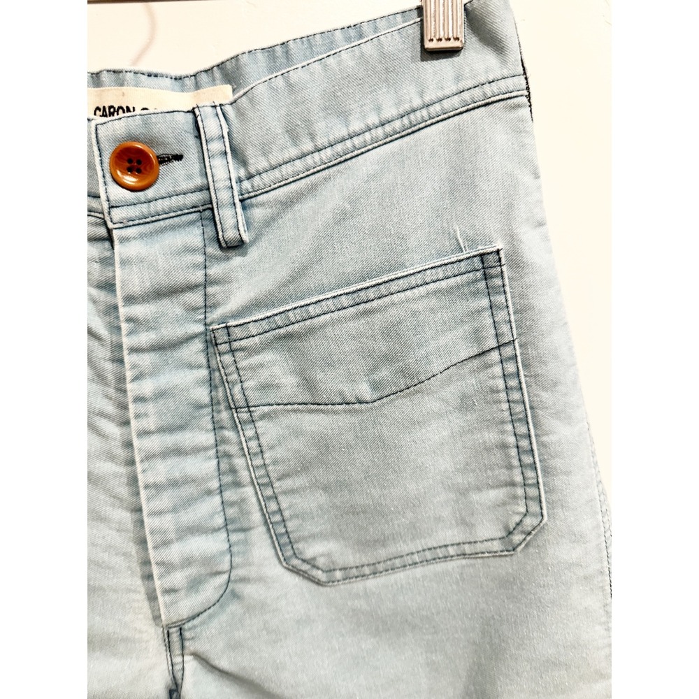 Caron Callahan Cotton Japanese Twill Stewart Short in Light Blue Size 2 - Picture 7 of 11